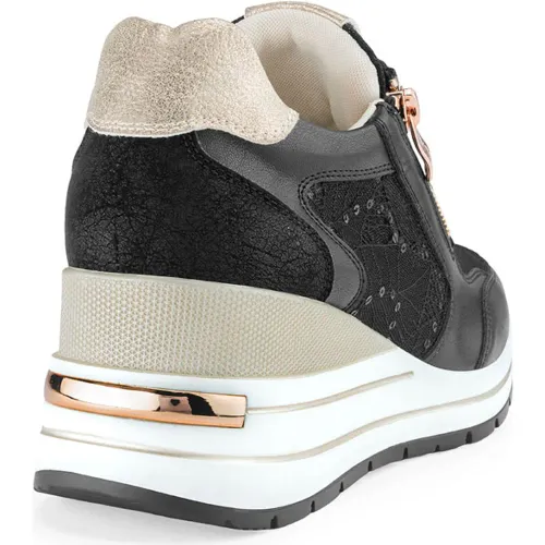 VIA UNO Zapatilla Cuña Mujer 63g326-V881a
