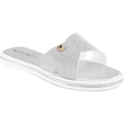VIA UNO Gris de Mujer modelo Sandalia Flat Mujer Lc030218 mujer 2025082703465483482 PU Pvc