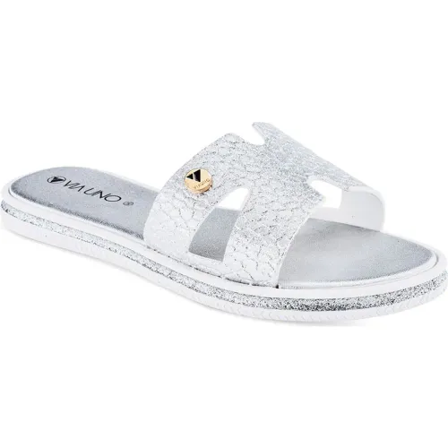 VIA UNO Gris de Mujer modelo Sandalia Flat Mujer Lc030220 mujer 2025082703465483527 PU Pvc