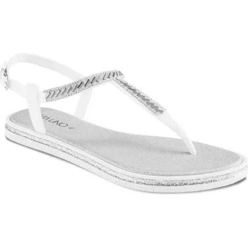 VIA UNO Gris de Mujer modelo Sandalia Flat Mujer Lc044823 mujer 2025082703465483587 PU Pvc