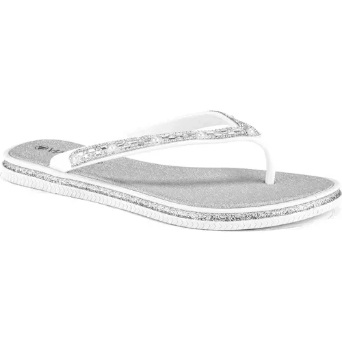 VIA UNO Blanco de Mujer modelo Sandalia Flat Mujer Lc044592 mujer 2025082703465483662 PU Pvc