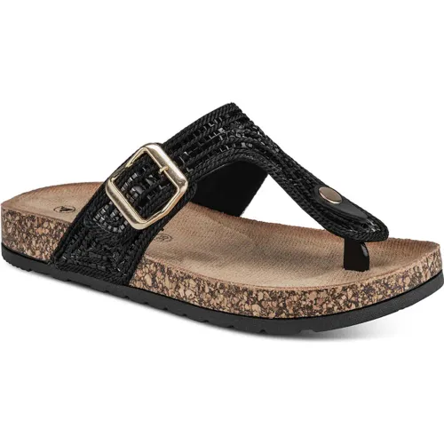 VIA UNO Negro de Mujer modelo Sandalia Mujer Lc036520 negros textiles mujer 2025082703465483707 Textil Pvc