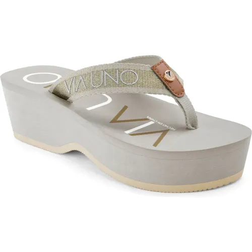 VIA UNO Beige de Mujer modelo Sandalia Cuña Mujer Cy-8002 beiges mujer 2025082703465483737 EVA Eva