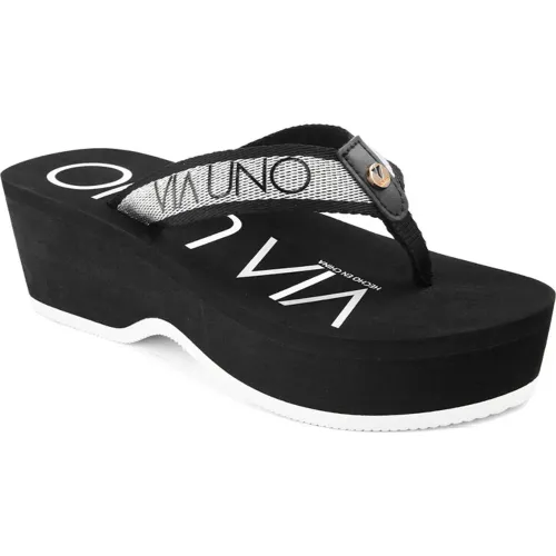 VIA UNO Negro de Mujer modelo Sandalia Cuña Mujer Cy-8002 negros mujer 2025082703465483767 EVA Eva