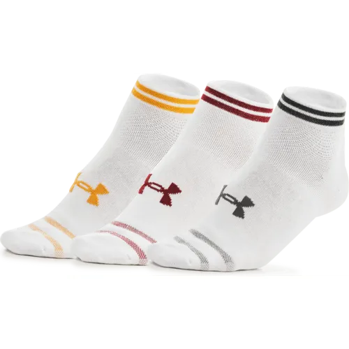 Hombre Mujer Under Armour Blanco Medias Cortas Training Unisex Essential Low Cut - 3 Pares