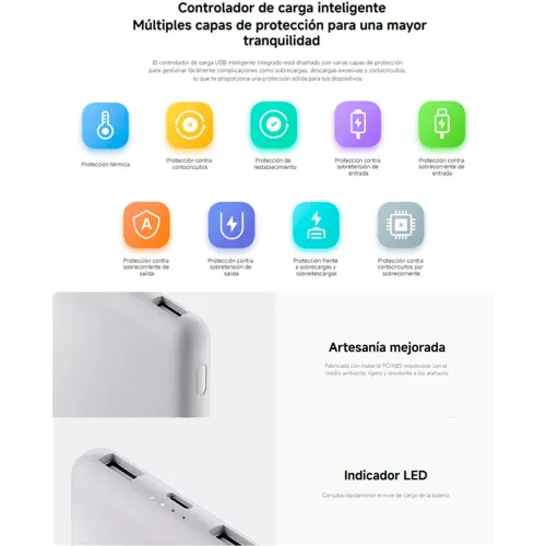 XIAOMI Cargador Portatil Powerbank  10000mah Gris 22.5w