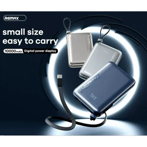 REMAX Cargador Portatil Powerbank Rpp-19 10000mah 20w+22.5w + Cable Integrado