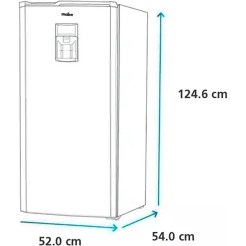 MABE Refrigeradora Manual De 187 Litros Rmu202pxprs1 Inox