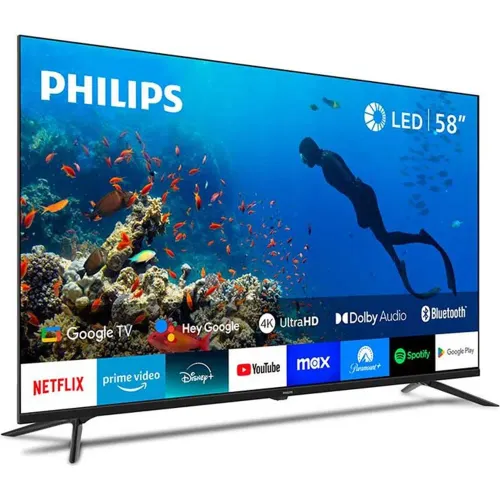 Philips Televisor 58pulg. 58pud7019 + Rack Fijo C4-F Gratis