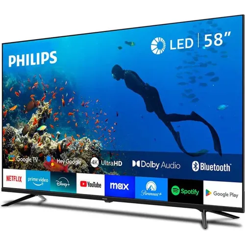 Philips Televisor 58pulg. 58pud7019 + Rack Fijo C4-F Gratis