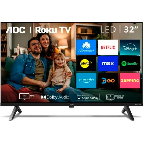 AOC Televisor 32pulg. 32s5045 + Rack Fijo C4-F Gratis