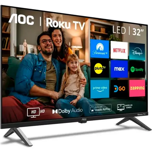 AOC Televisor 32pulg. 32s5045 + Rack Fijo C4-F Gratis