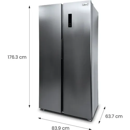 LIBERO Refrigeradora No Frost 430 L Lsbs-467nfi Sbs + Frigobar Lfb-101s 92 Lts Style Inox