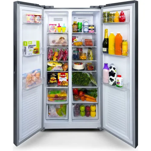 LIBERO Refrigeradora No Frost 430 L Lsbs-467nfi Sbs + Frigobar Lfb-101s 92 Lts Style Inox