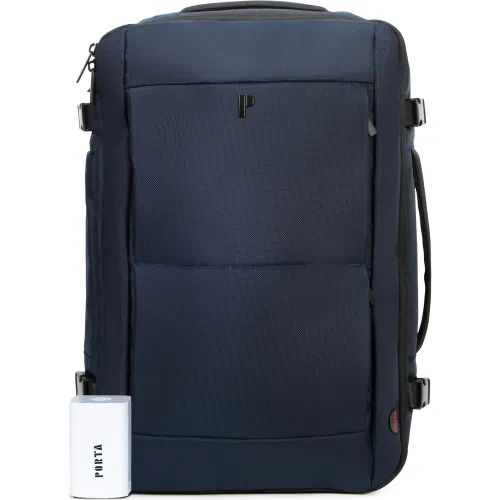 PORTA Azul Mochila Viajera Unisex Compressed