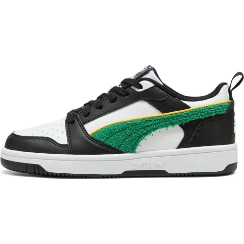 Puma Blanco de Niño modelo Zapatillas Urbanas Jovencito Rebound V6 Lo Super Puma Jr blancos negros niño 2025082920495534626 TPR SINTETICO-TEXTIL