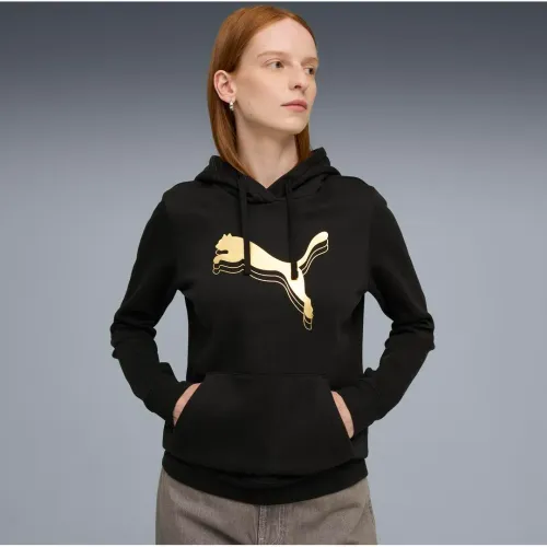 Puma Negro de Mujer modelo Polera Deportivo Mujer Ess Metallic Hoodie Fl negros mujer 2025082921234129312  