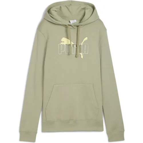 Puma Polera Deportivo Mujer Ess Logo Lab Hoodie Fl