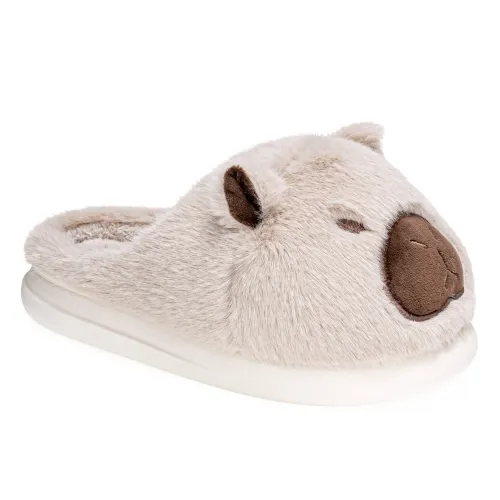 Platanitos Beige de Mujer modelo Pantufla Dama P Capibear beiges textiles mujer 2025090113473810616 Textil Sintético
