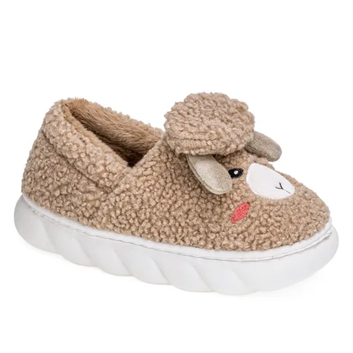 Platanitos Marron de Mujer modelo Pantufla Dama P Lambie marrones claros textiles mujer 2025090113473810661 Textil Sintético