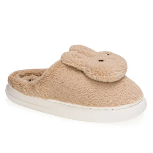 Platanitos Marron de Mujer modelo Pantufla Dama P Bunnie marrones textiles mujer 2025090113473810670 Textil Sintético