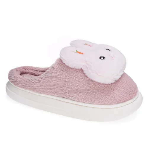 Platanitos Rosado de Mujer modelo Pantufla Dama P Bunnie rosados textiles mujer 2025090113473810679 Textil Sintético