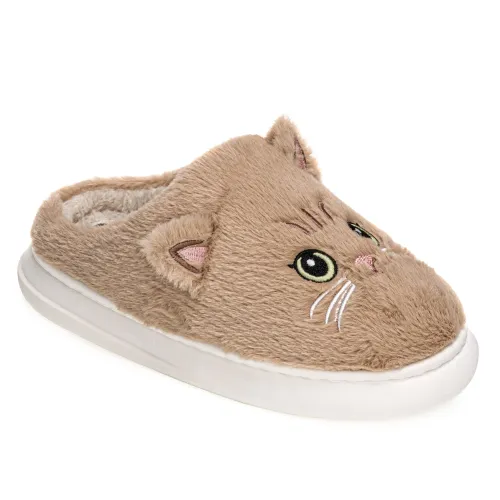 Platanitos Marron de Mujer modelo Pantufla Dama P Pelusa marrones claros textiles mujer 2025090113473810751 Textil Sintético