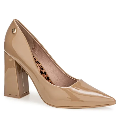 Platanitos Beige de Mujer modelo Calzado Vestir Dama Cv Alba pieles sintéticos mujer 2025090219434560545 Sintético Sintético