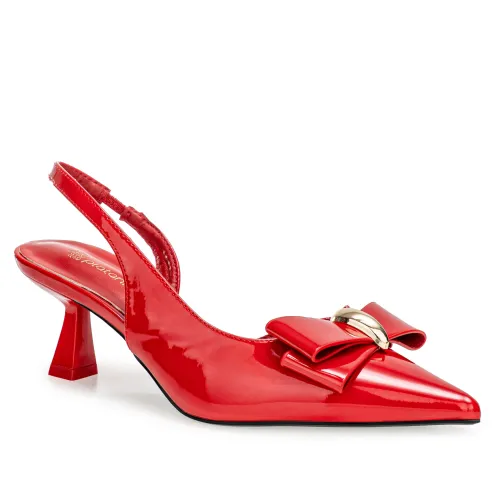 Platanitos Rojo de Mujer modelo Calzado Vestir Dama Cv Carlot rojos rojas roja sintéticos mujer 2025090219434560851 Sintético Sintético