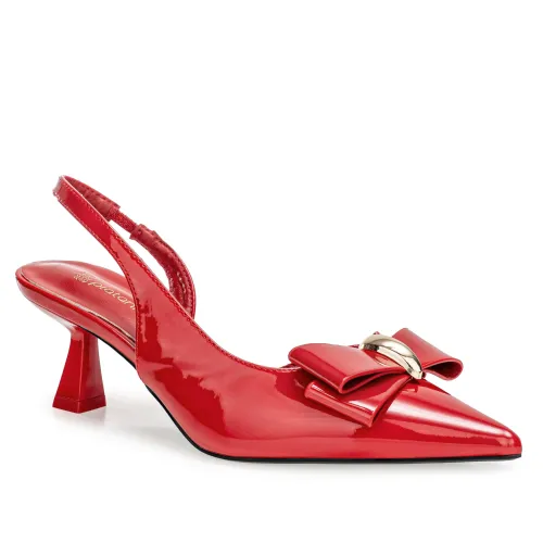 Platanitos Rojo de Mujer modelo Calzado Vestir Dama Cv Carlot rojos rojas roja sintéticos mujer 2025090219434560851 Sintético Sintético