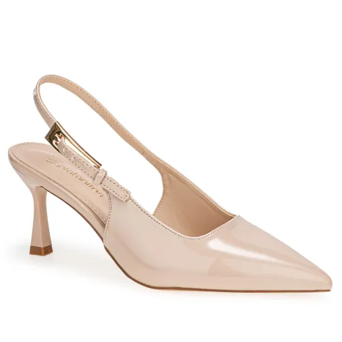 Platanitos Beige de Mujer modelo Calzado Vestir Dama Cv Dafne pieles sintéticos mujer 2025090219434561013 Sintético Sintético