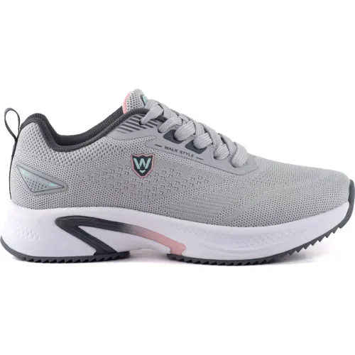 WALKING Gris de Mujer modelo Zapatillas Urbanas Mujer Ak003 grises rosados mujer 2025090220521656526 Badana Caucho