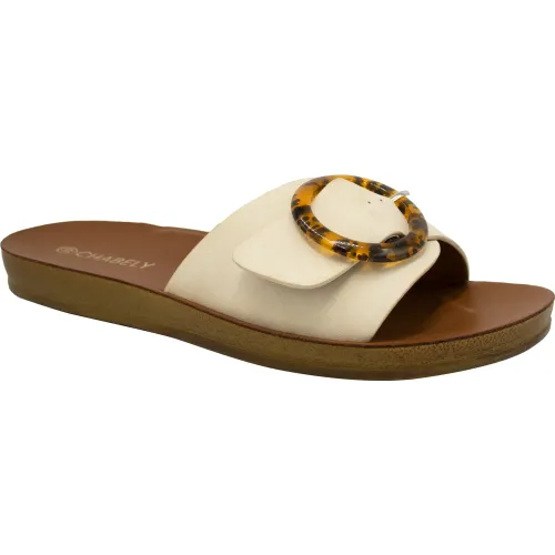 CHABELY Beige de Mujer modelo Sandalia Flat Mujer 2ys548 beiges mujer 2025090313443169978 PU Sintético