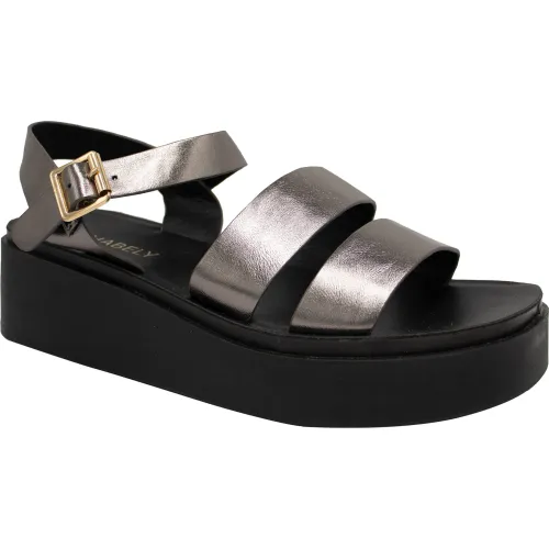 CHABELY Gris de Mujer modelo Sandalia Plataforma Mujer 2ys547 grises oscuros mujer 2025090313443170083 PU Sintético