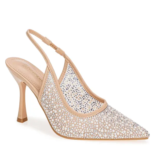 Platanitos Beige de Mujer modelo Calzado Fiesta Dama F Harly pieles sintéticos mujer 2025090314024228576 Sintético Sintético