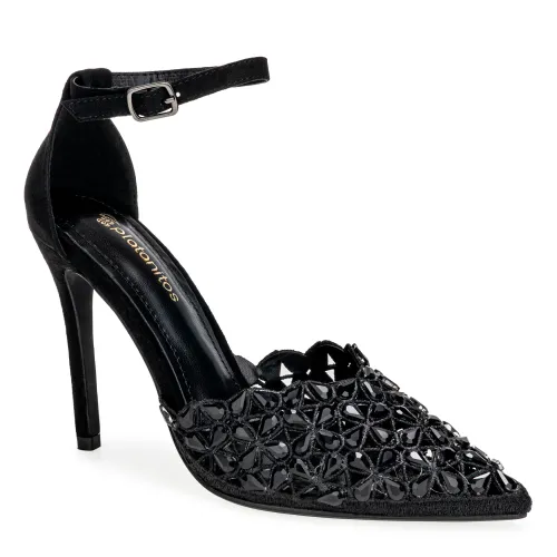 Platanitos Negro de Mujer modelo Calzado Fiesta Dama F Joicy negros sintéticos mujer 2025090314024228612 Sintético Sintético