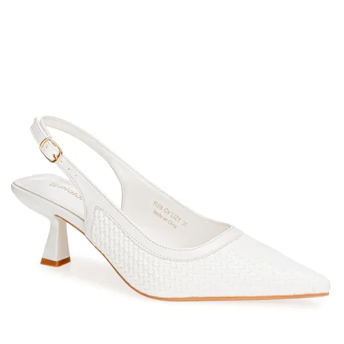 Platanitos Blanco de Mujer modelo Calzado Vestir Dama Cv Lizy blancos sintéticos mujer 2025090314024228666 Sintético Sintético