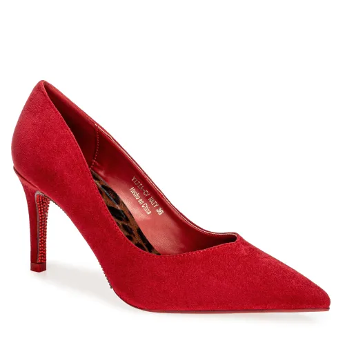 Platanitos Rojo de Mujer modelo Calzado Vestir Dama Cv Naty rojos rojas roja sintéticos mujer 2025090314024228900 Sintético Sintético