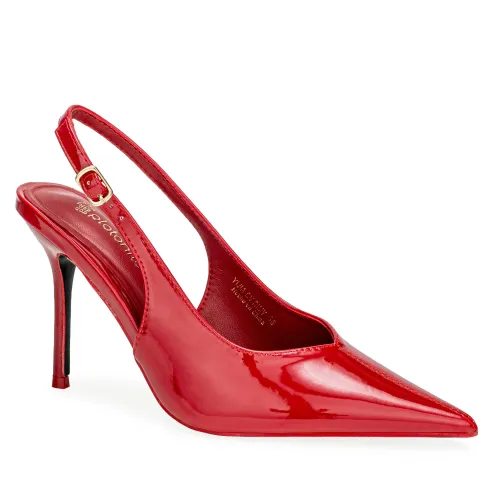 Platanitos Rojo de Mujer modelo Calzado Vestir Dama Cv Rimy rojos rojas roja sintéticos mujer 2025090314024228936 Sintético Sintético