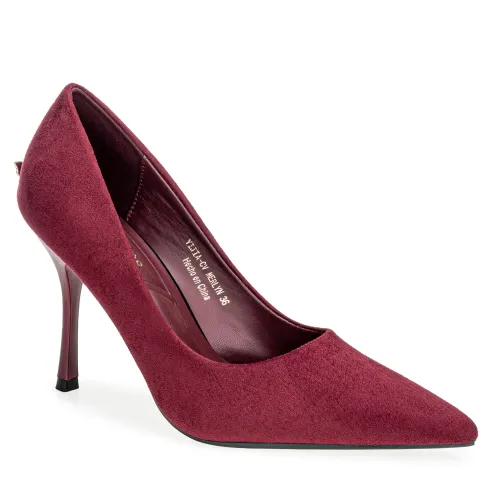 Platanitos Morado de Mujer modelo Calzado Vestir Dama Cv Merlyn guindas sintéticos mujer 2025090314024229098 Sintético Sintético