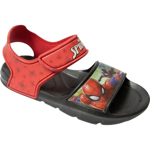 Spiderman Negro de Niño modelo Sandalia Playera Niño Spiderman 2sn1242 negros niño 2025090319080740899 Sin plantilla Eva