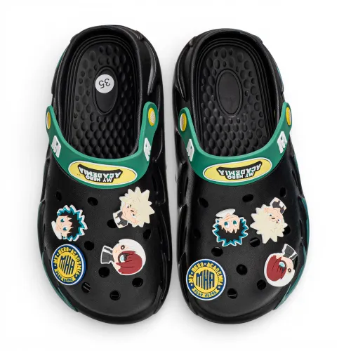 MY HERO ACADEMIA Negro de Niño modelo Clog Niño My Hero Academia 2mha001 negros niño 2025090319080741447 Sin plantilla Eva