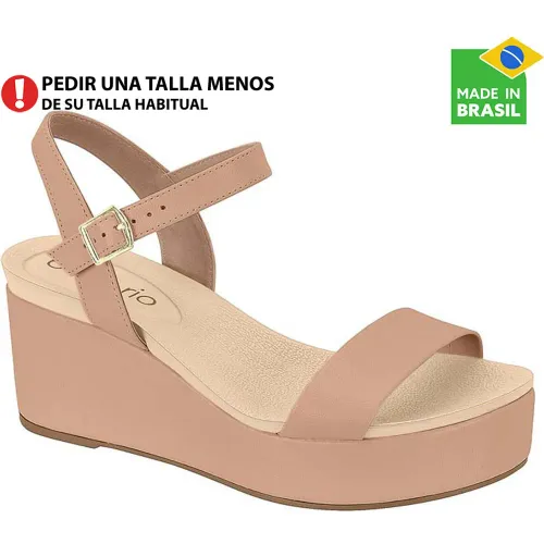 BEIRA RIO  de Mujer modelo Sandalia Cuña Mujer 8407 nudes sintéticos mujer 2025090421513094402 Sintético Pvc