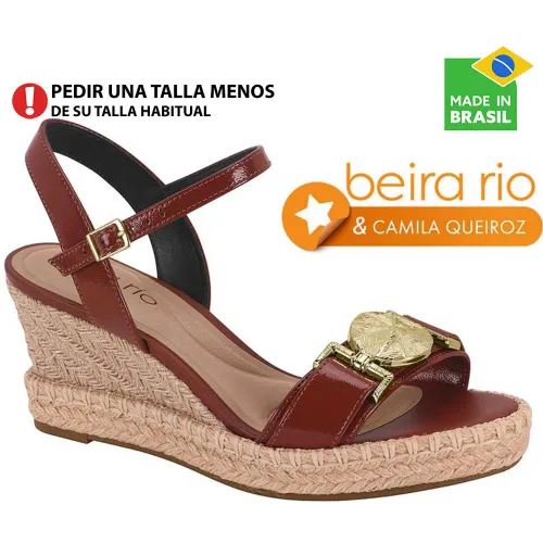 BEIRA RIO Marron de Mujer modelo Sandalia Cuña Mujer 8486 marrones sintéticos mujer 2025090421513094696 Sintético Pvc