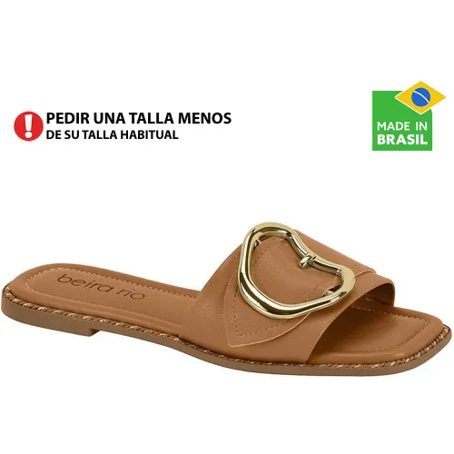 BEIRA RIO  de Mujer modelo Sandalia Flat Mujer 8506 cameles sintéticos mujer 2025090421513095124 Sintético Pvc