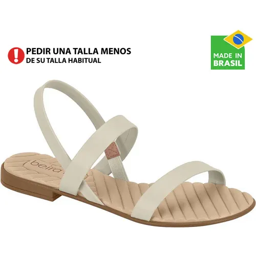 BEIRA RIO Blanco de Mujer modelo Sandalia Flat Mujer 8519 sintéticos mujer 2025090421513095229 Sintético Pvc