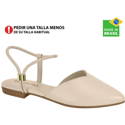 BEIRA RIO Marfil de Mujer modelo Ballerina Mujer 4134 cremas sintéticos mujer 2025090504322168731 Sintético Pvc