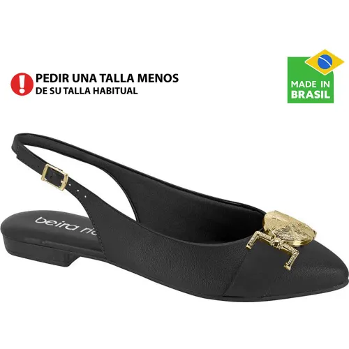 BEIRA RIO Negro de Mujer modelo Ballerina Mujer 4134 negros sintéticos mujer 2025090504322168836 Sintético Pvc