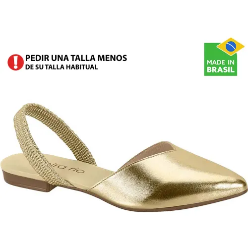 BEIRA RIO Dorado de Mujer modelo Ballerina Mujer 4134 dorados sintéticos mujer 2025090504322168878 Sintético Pvc