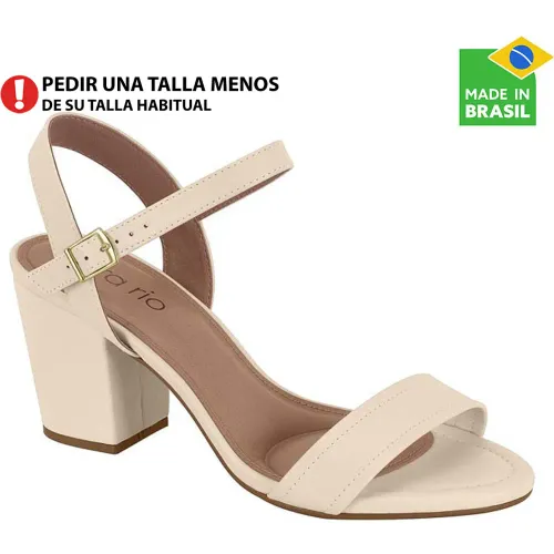 BEIRA RIO Marfil de Mujer modelo Sandalia Vestir Mujer 8280 cremas sintéticos mujer 2025090504322269403 Sintético Pvc